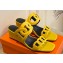 Hermes Figari 55 sandals with Chaine d'Ancre straps Yellow