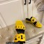 Hermes Figari 55 sandals with Chaine d'Ancre straps Yellow