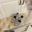 Hermes Figari 55 sandals with Chaine d'Ancre straps Silver
