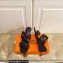 Hermes Figari 55 sandals with Chaine d'Ancre straps Black