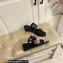 Hermes Figari 55 sandals with Chaine d'Ancre straps Black