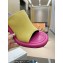 JW Anderson Heel 9cm Bumper-tube Leather Mules Yellow/Fuchsia 2023
