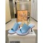 JW Anderson Heel 9cm Bumper-tube Leather Mules Blue/Lavender 2023