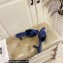 Moschino Heel 6.5cm Metal Logo foiled calfskin sandals Blue 2023