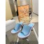 JW Anderson Heel 9cm Bumper-tube Leather Mules Blue/Lavender 2023