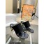 JW Anderson Gold chain link Heel 7.5cm Diamond Thong-Toe Leather Sandals Black 2023