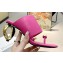 JW Anderson Gold chain link Heel 7.5cm Diamond Thong-Toe Leather Sandals Fuchsia 2023
