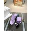 JW Anderson Gold chain link Heel 7.5cm Diamond Thong-Toe Leather Sandals Lilac 2023