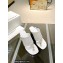 JW Anderson Gold chain link Heel 7.5cm Diamond Thong-Toe Leather Sandals White 2023