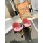 JW Anderson Gold chain link Heel 7.5cm Diamond Thong-Toe Leather Sandals Crystals Pink 2023