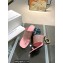 JW Anderson Gold chain link Heel 7.5cm Diamond Thong-Toe Leather Sandals Crystals Pink 2023