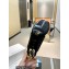 JW Anderson Gold chain link Heel 7.5cm Diamond Thong-Toe Leather Sandals Crystals Black 2023