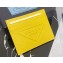 Prada Saffiano leather card holder 2MC223 Embossed triangle logo Yellow 2023