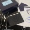 Prada Saffiano leather card holder 2MC223 Embossed triangle logo Black 2023