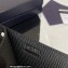 Prada Saffiano leather card holder 2MC223 Embossed triangle logo Black 2023