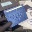 Prada Saffiano leather card holder 2MC223 Embossed triangle logo Blue 2023