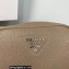 Prada leather shoulder Bag 1BH182 Gray 2023