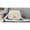 Prada leather shoulder Bag 1BD293 White 2023