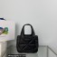 Prada Small nappa-leather tote bag with topstitching 1BG451 Black 2023