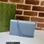 Gucci GG Marmont Chain Wallet 497985 Resin Hardware Blue 2023