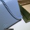 Gucci GG Marmont Chain Wallet 497985 Resin Hardware Blue 2023