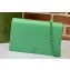 Gucci GG Marmont Chain Wallet 497985 Resin Hardware Green 2023