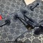 Gucci Backpack bag with Interlocking G 674147 Denim Black 2023