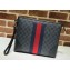 Gucci Web GG Pouch Bag 523603 GG Black