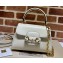 Gucci Horsebit 1955 mini bag 703848 leather White
