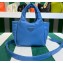 Prada Small padded Soft nappa-leather bag 1BA359 Blue 2023