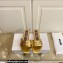 Moschino Metal Logo flat sandals Gold 2023