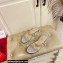 Christian Louboutin Just Queenie crystal-embellished PVC Sandals Silver 2023