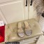 Christian Louboutin Just Queenie crystal-embellished PVC Sandals Silver 2023