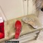 Christian Louboutin Just Queenie crystal-embellished PVC Sandals Silver 2023