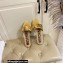 Moschino Metal Logo flat sandals Gold 2023