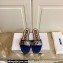Moschino Metal Logo flat sandals Blue 2023