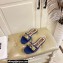 Moschino Metal Logo flat sandals Blue 2023