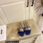 Moschino Metal Logo flat sandals Blue 2023