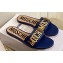 Moschino Metal Logo flat sandals Blue 2023