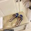 Moschino Metal Logo flat sandals Blue 2023
