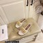 Moschino Metal Logo flat sandals White 2023