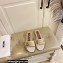 Moschino Metal Logo flat sandals White 2023