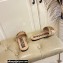 Moschino Metal Logo flat sandals Beige 2023