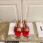 Moschino Metal Logo flat sandals Red 2023