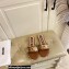 Moschino Metal Logo flat sandals Brown 2023