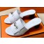 Hermes Original calfskin Gigi 50 sandals White with Kelly buckle