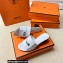 Hermes Original calfskin Gigi 50 sandals White with Kelly buckle