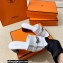 Hermes Original calfskin Gigi 50 sandals White with Kelly buckle