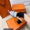 Hermes Original calfskin Gigi 50 sandals White with Kelly buckle