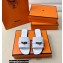 Hermes Original calfskin Giulia sandals White with Kelly buckle
